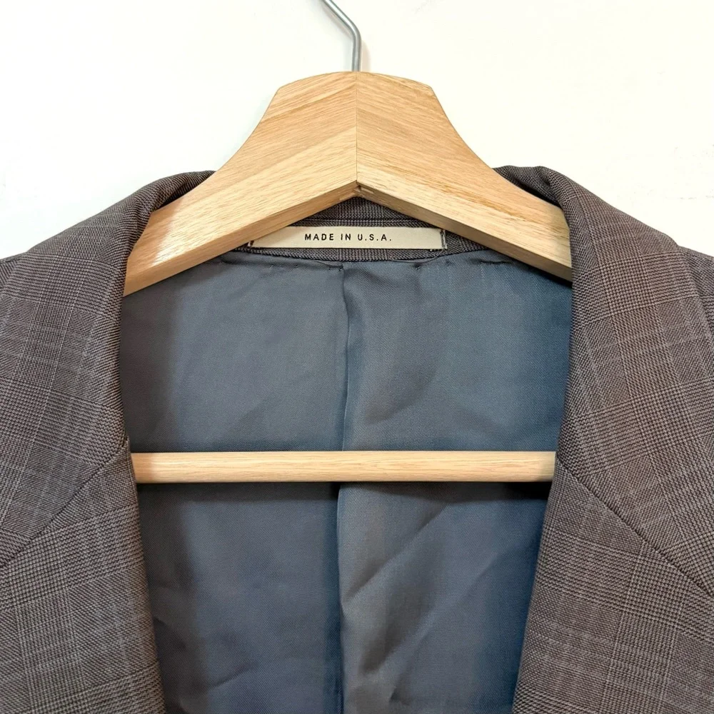 Burberry London Kensington Plaid Wool & Silk 2-Piece Suit – 46R / 42 Waist